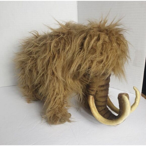 Hansa Woolly Mammoth Plush Animal Toy 16" Realistic Stuffed Figure NEW - Picture 3 of 9
